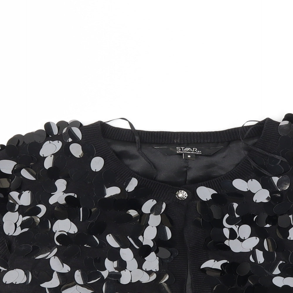 Star Womens Black   Cardigan Jumper Size 8