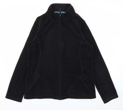 F&F Womens Black   Full Zip Jumper Size 12