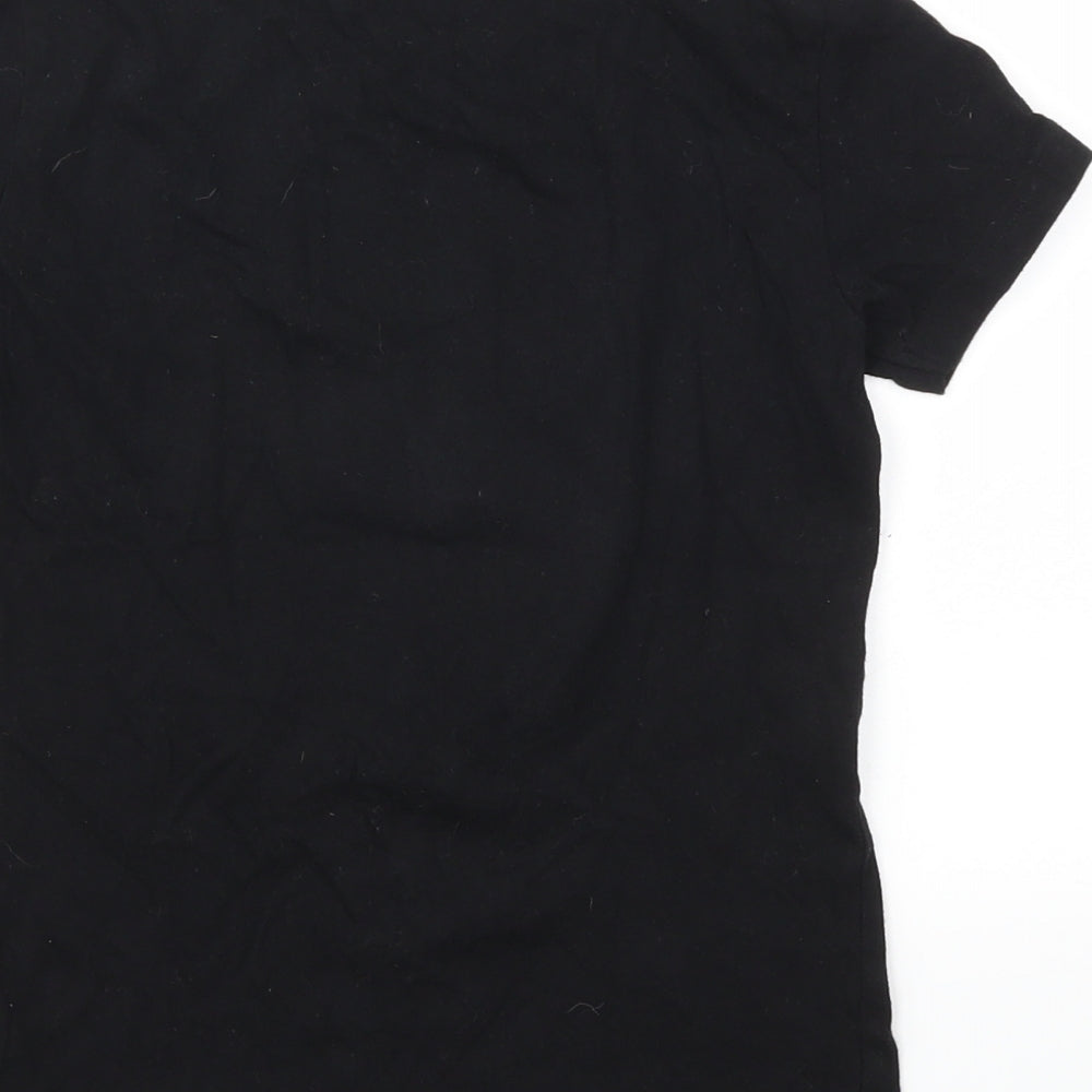 UTLAWS Boys Black Animal Print  Basic T-Shirt Size 7-8 Years