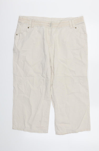 TU  Womens Beige   Trousers  Size 16 L21 in