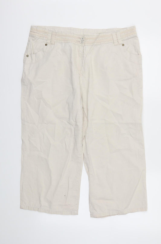 TU  Womens Beige   Trousers  Size 16 L21 in