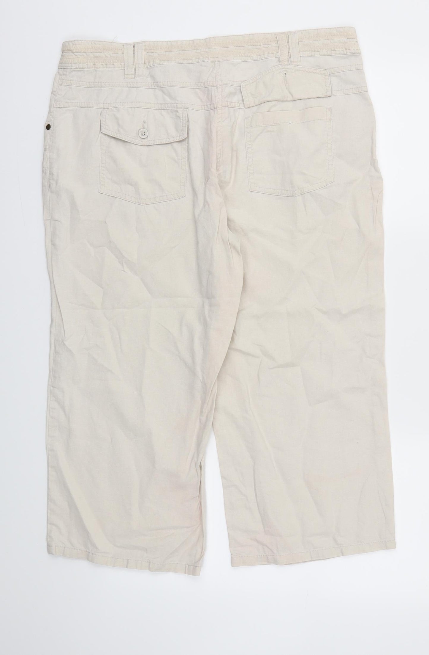 TU  Womens Beige   Trousers  Size 16 L21 in