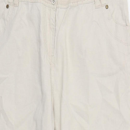 TU  Womens Beige   Trousers  Size 16 L21 in