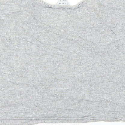 Primark Womens Grey   Cropped T-Shirt Size 10