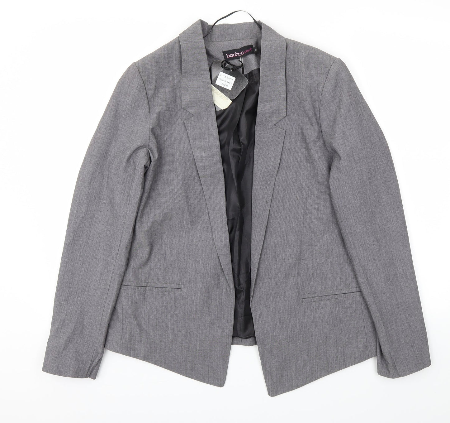 Boohoo Womens Grey   Jacket Blazer Size M