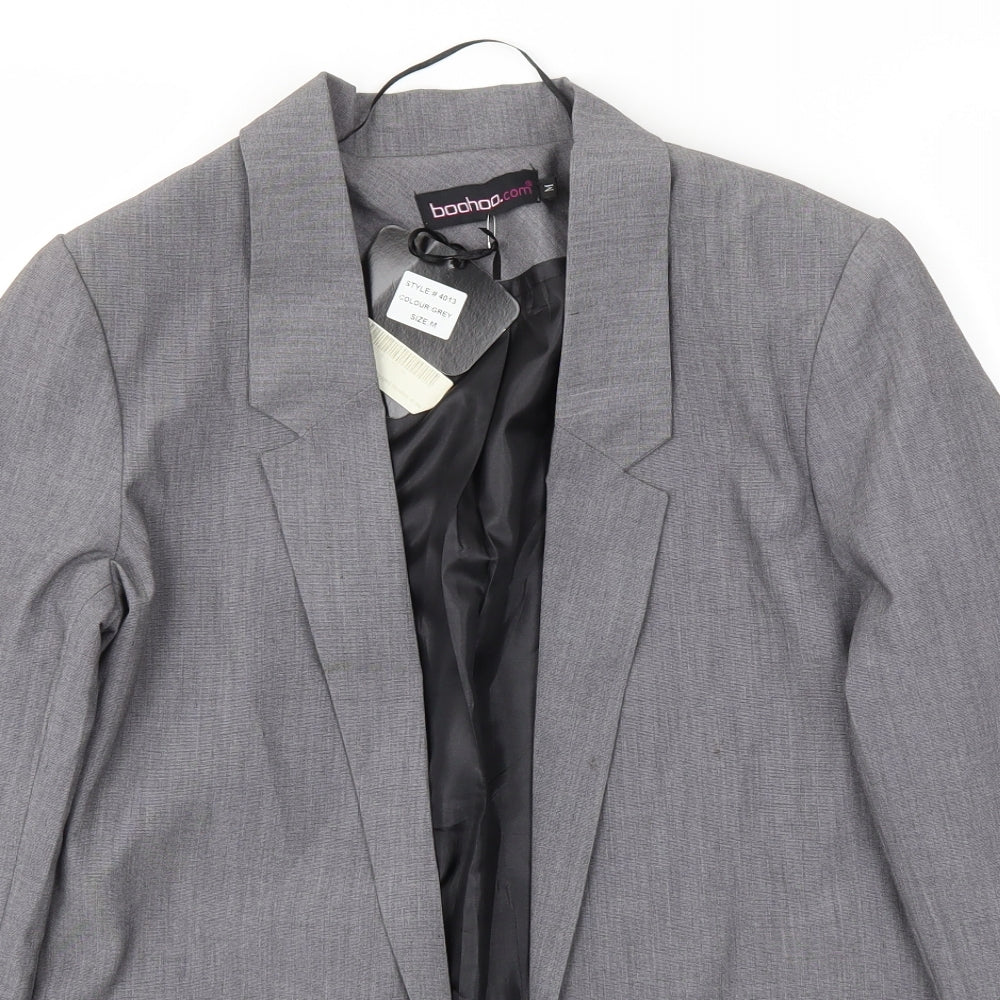 Boohoo Womens Grey   Jacket Blazer Size M
