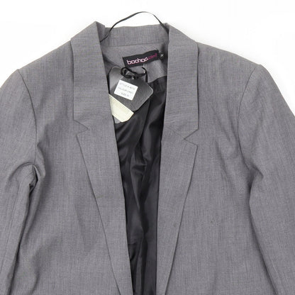 Boohoo Womens Grey   Jacket Blazer Size M