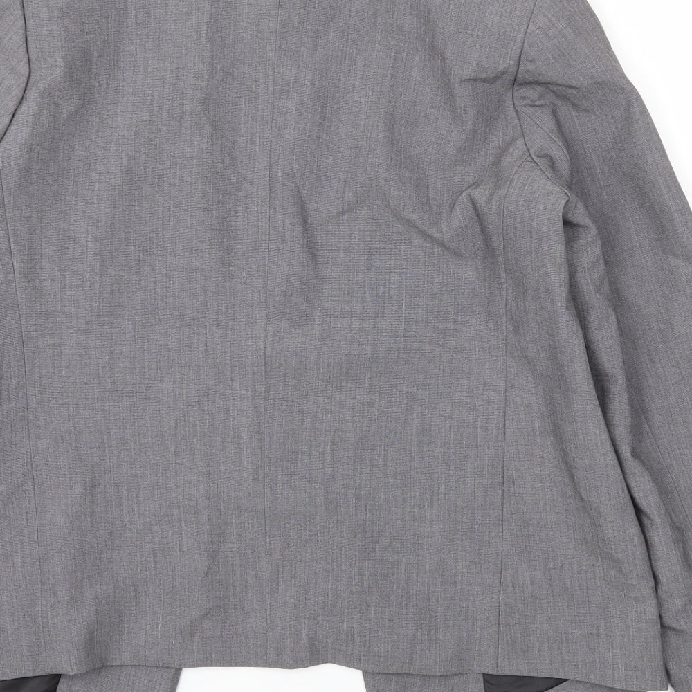 Boohoo Womens Grey   Jacket Blazer Size M