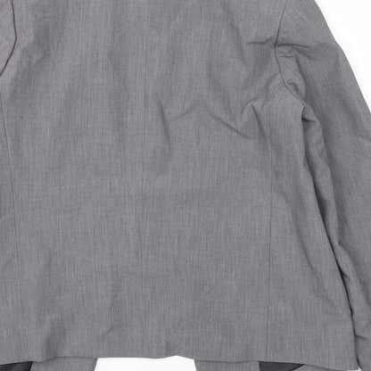 Boohoo Womens Grey   Jacket Blazer Size M