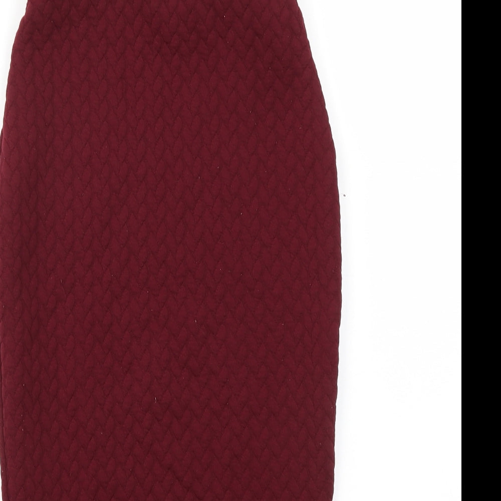 Blonde & Blonde  Womens Purple   A-Line Skirt Size 8
