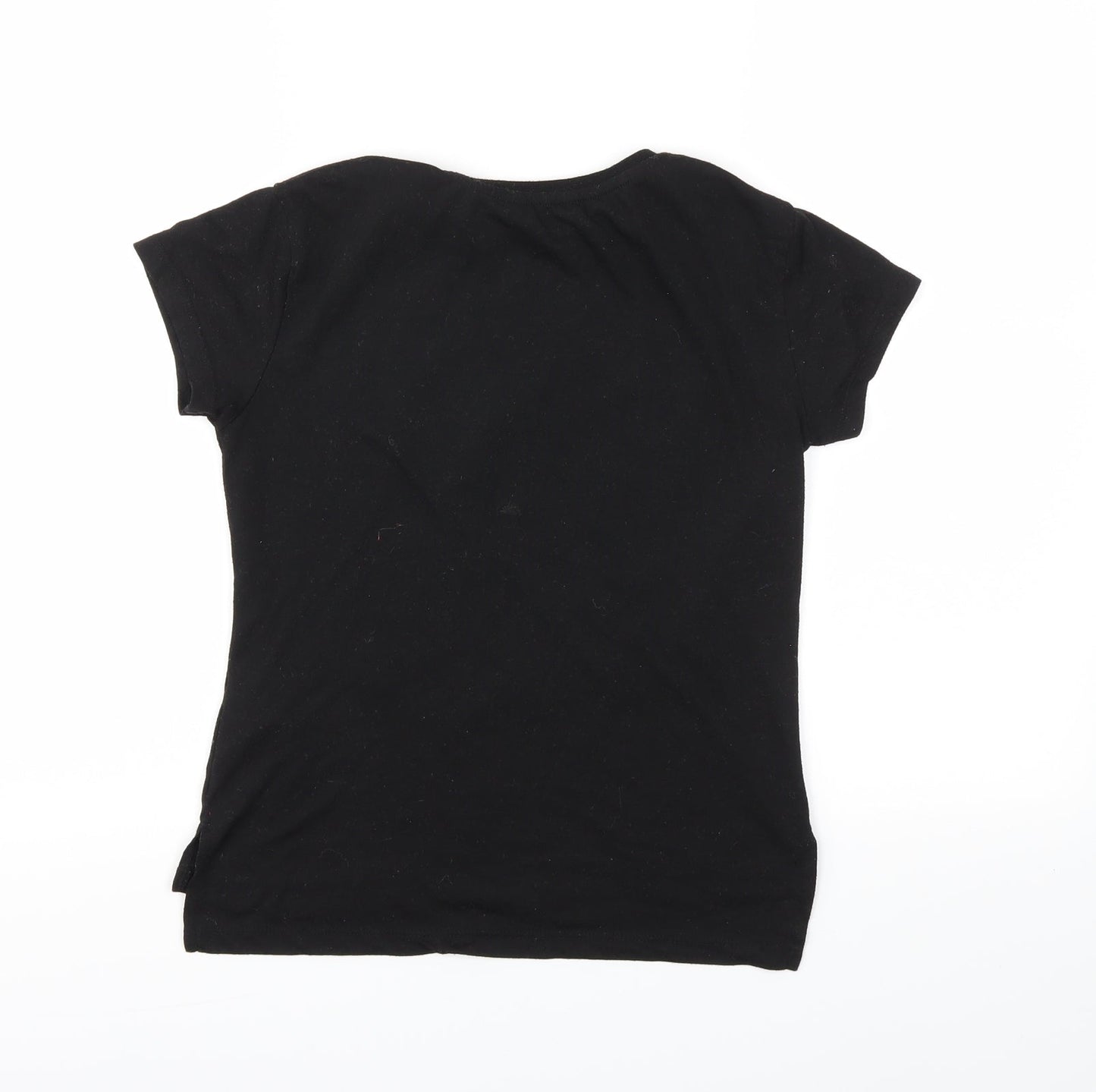 MISS Girls Black   Basic T-Shirt Size 9-10 Years
