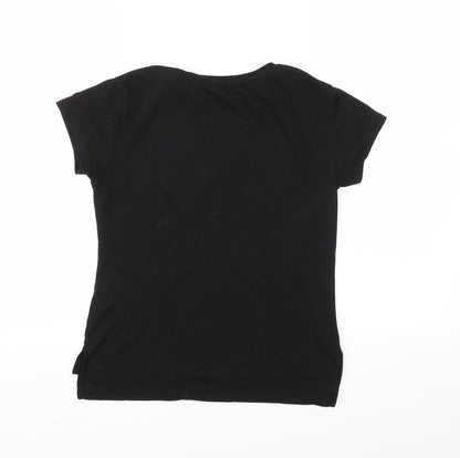 MISS Girls Black   Basic T-Shirt Size 9-10 Years