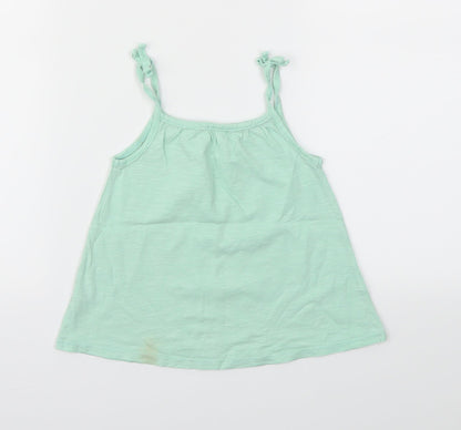 George Girls Green   Basic T-Shirt Size 3-4 Years