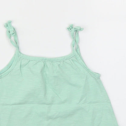 George Girls Green   Basic T-Shirt Size 3-4 Years