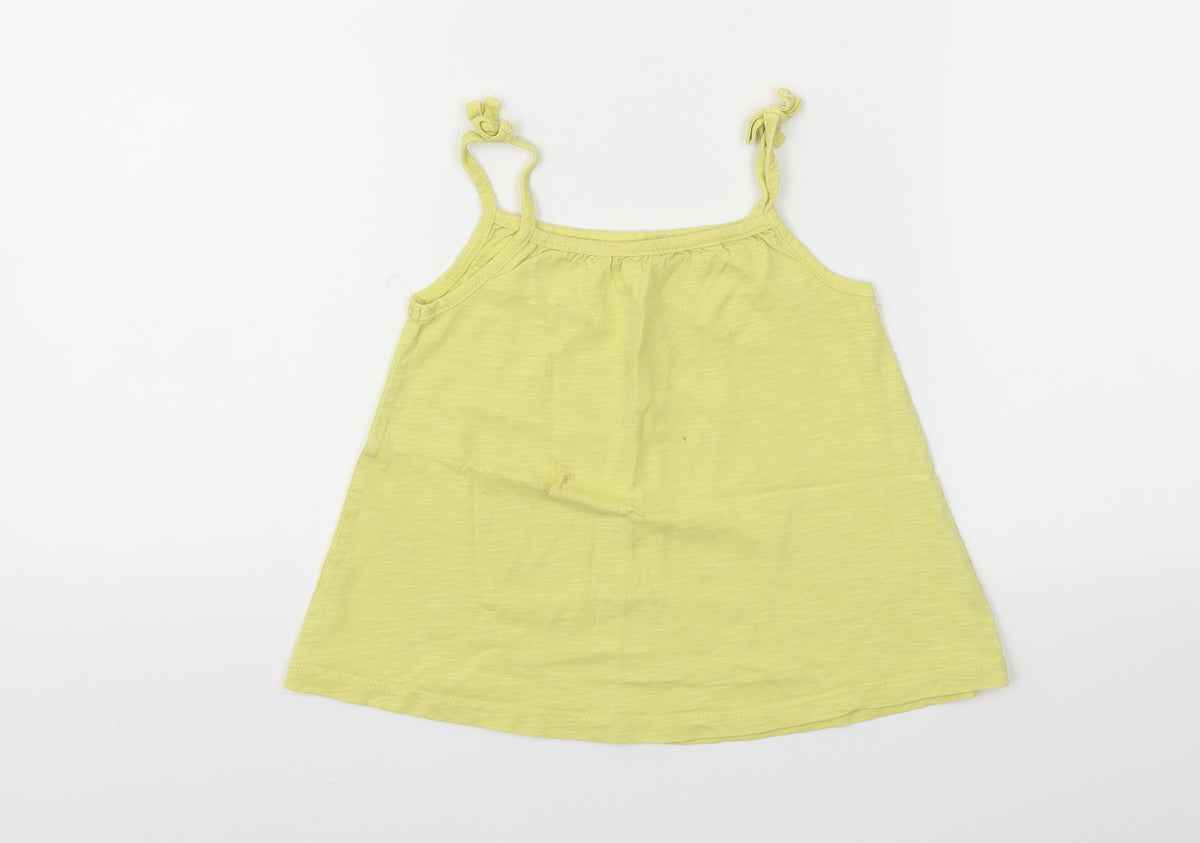 Additional front view of George girls’ yellow basic t-shirt, size 3-4, years