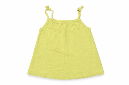 Front view of George girls’ yellow basic t-shirt, size 3-4, years