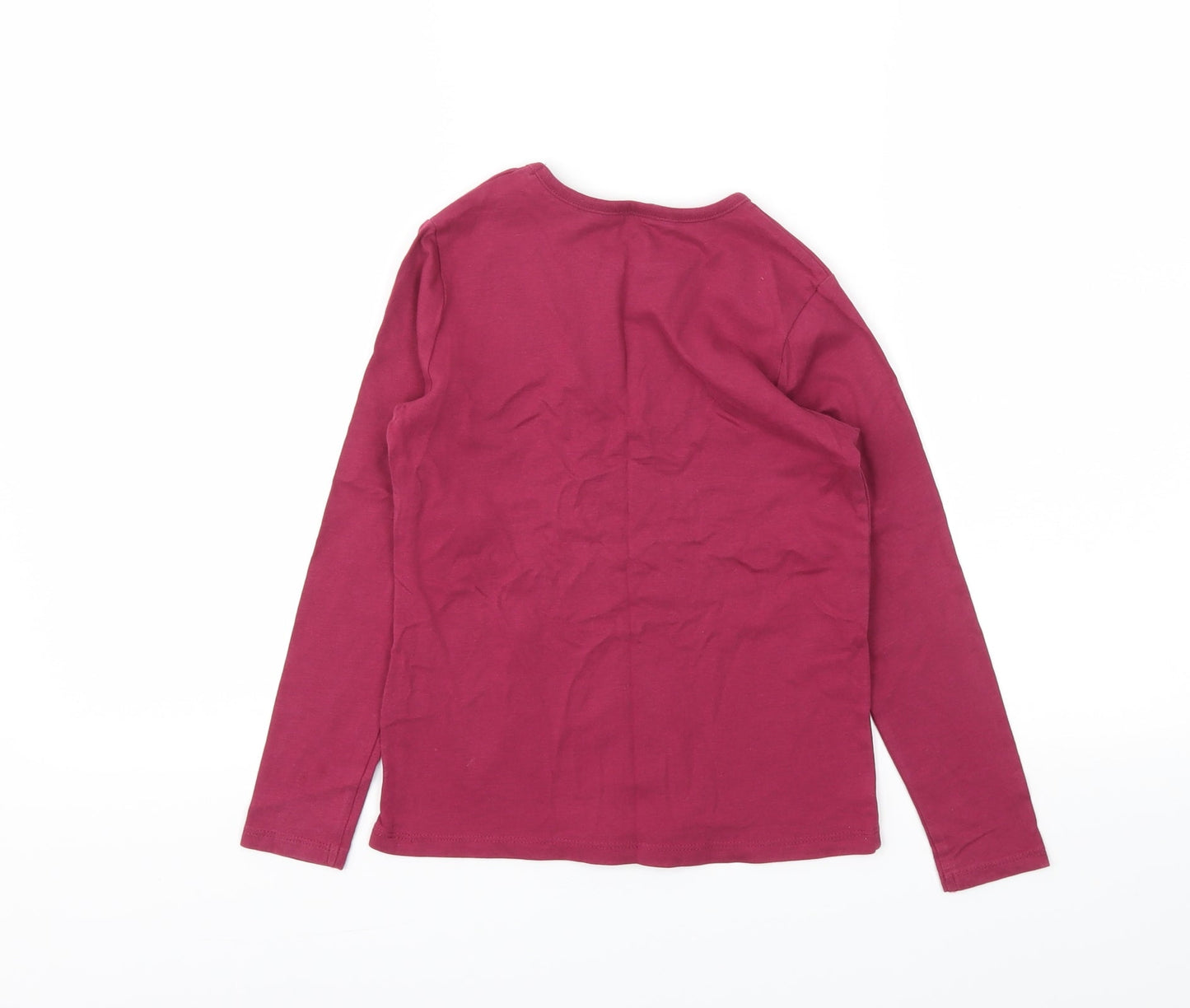 George Girls Purple   Basic T-Shirt Size 7-8 Years