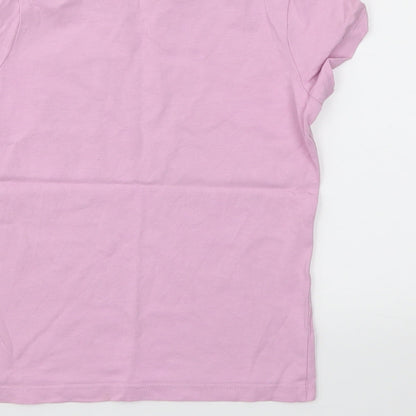 George Girls Purple   Basic T-Shirt Size 5-6 Years