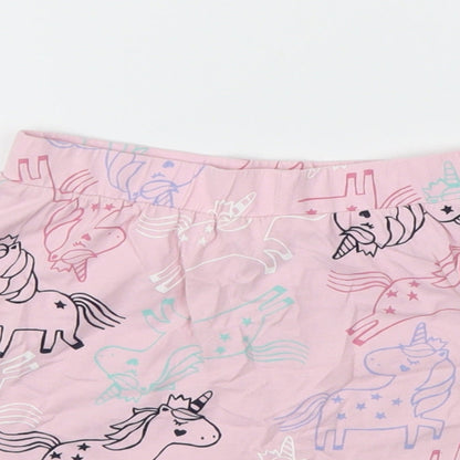 George Girls Pink Animal Print  Flare Skirt Size 5-6 Years