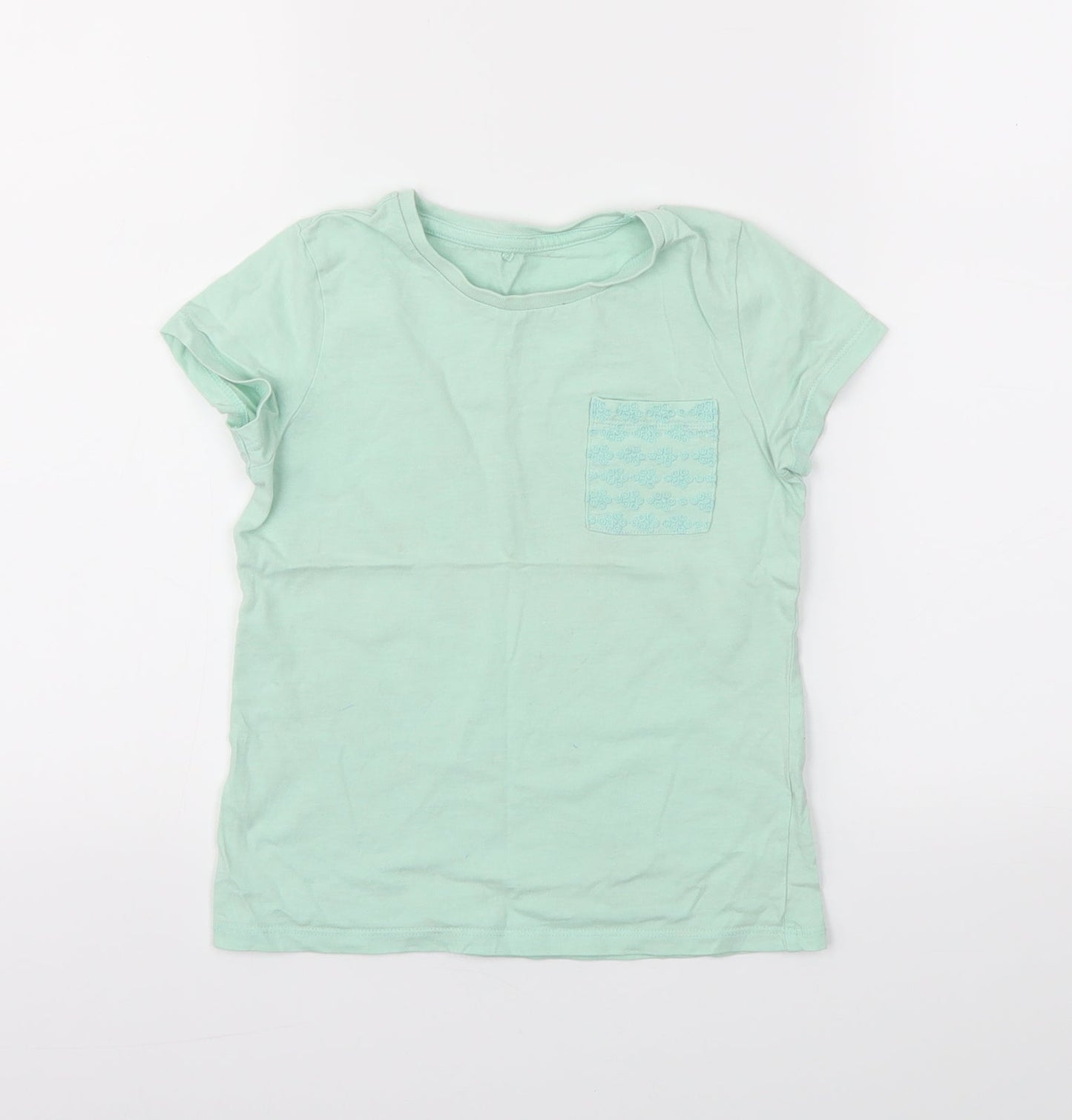 George Girls Green   Basic T-Shirt Size 5-6 Years