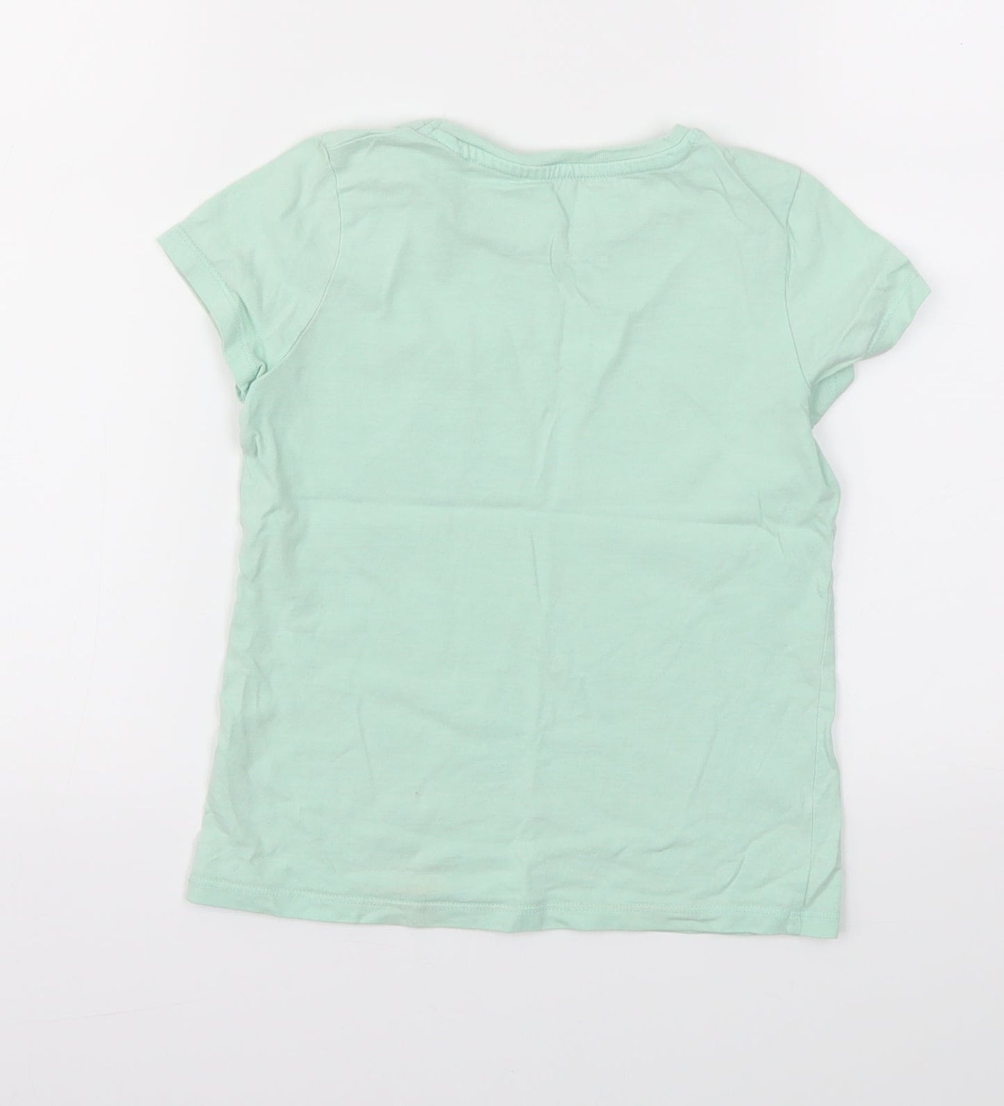 George Girls Green   Basic T-Shirt Size 5-6 Years