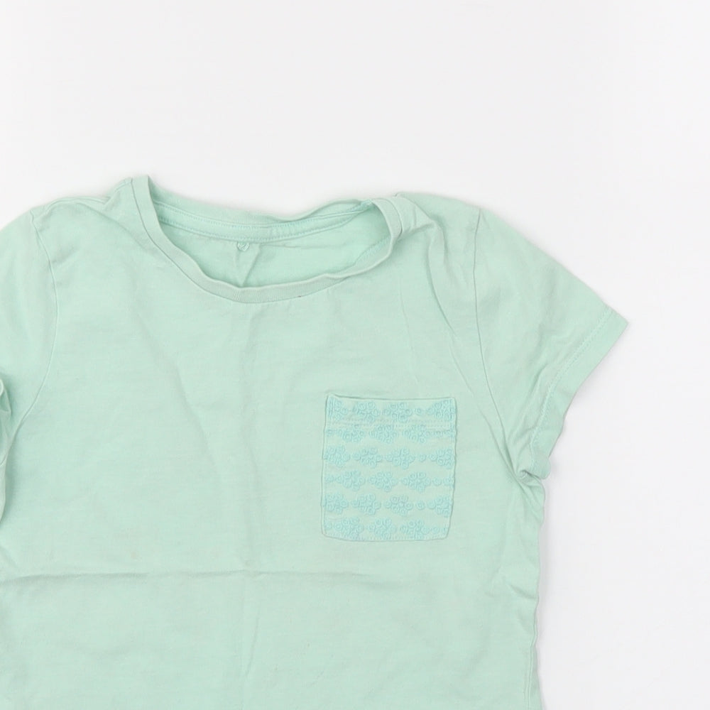 George Girls Green   Basic T-Shirt Size 5-6 Years