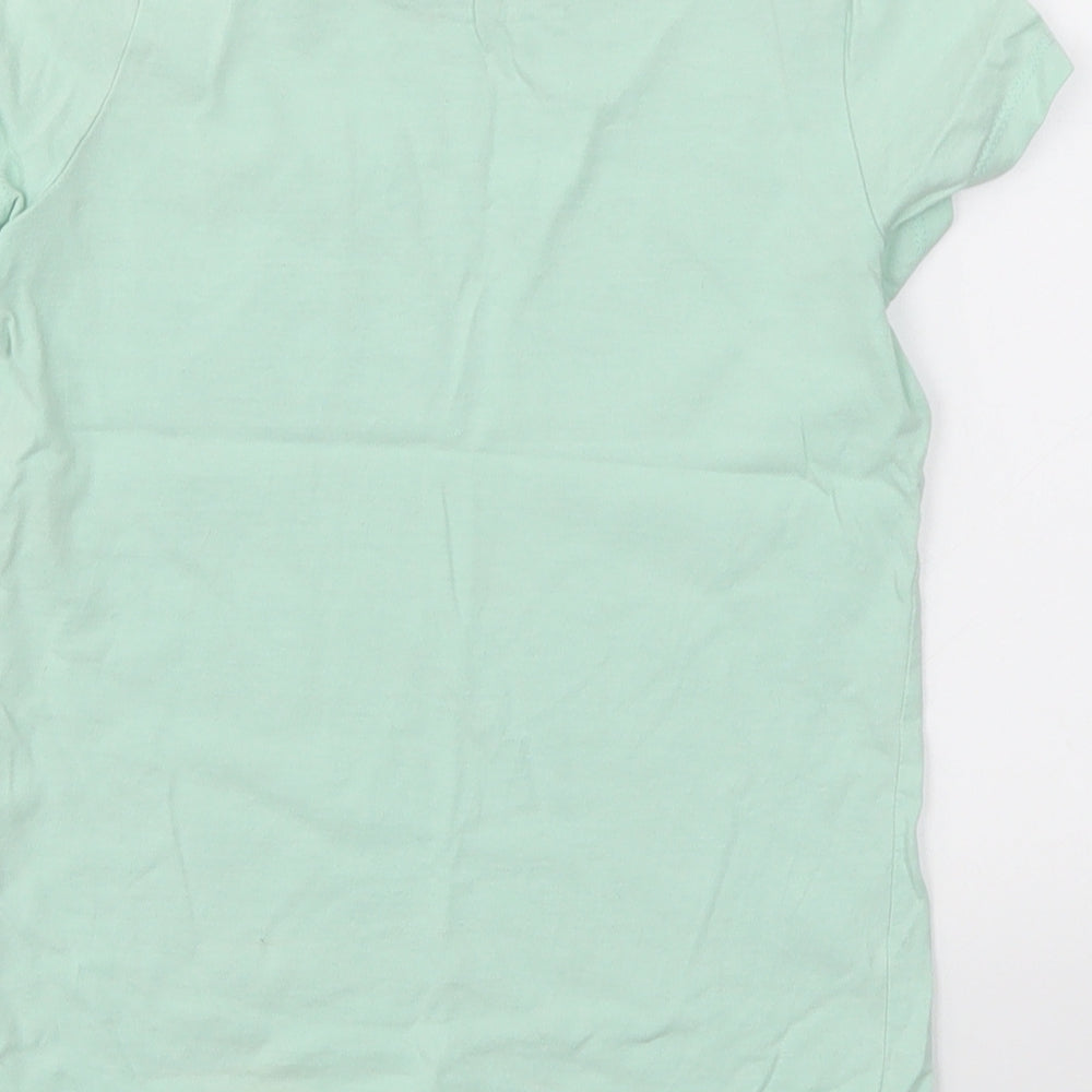 George Girls Green   Basic T-Shirt Size 5-6 Years