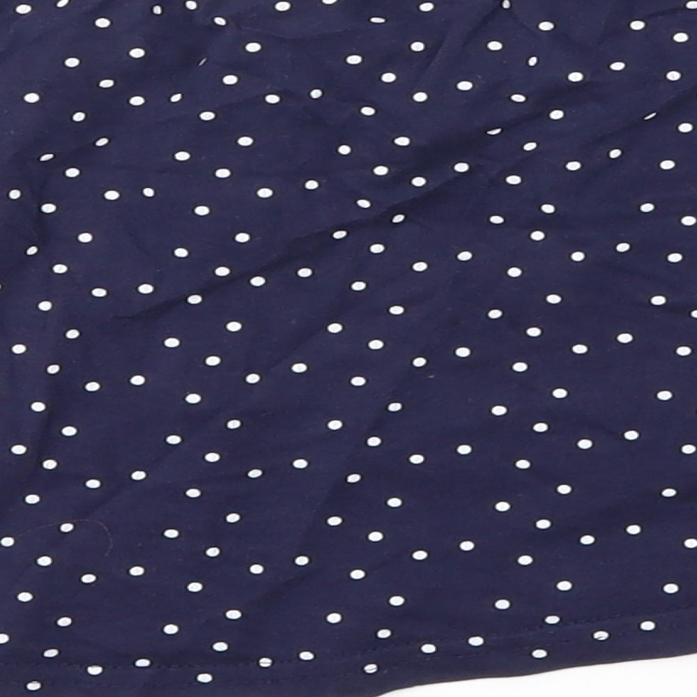 Topolino Girls Blue Polka Dot  Flare Skirt Size 4-5 Years