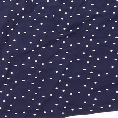 Topolino Girls Blue Polka Dot  Flare Skirt Size 4-5 Years