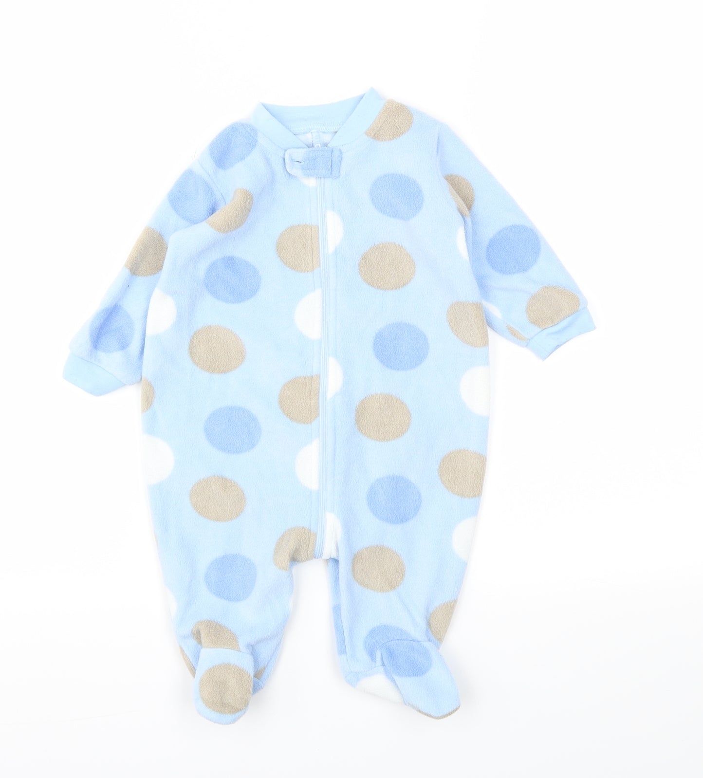 Matalan  Blue Polka Dot  Babygrow One-Piece Size 3-6 Months