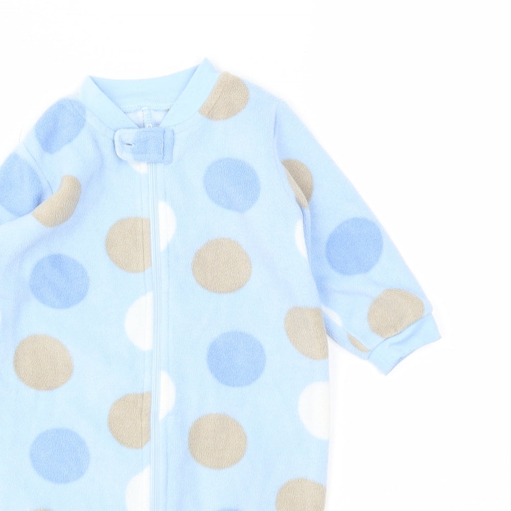 Matalan  Blue Polka Dot  Babygrow One-Piece Size 3-6 Months