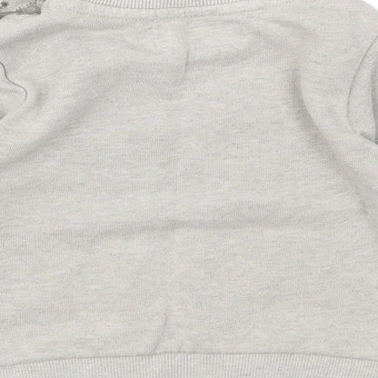 Babaluno Boys Grey Animal Print  Pullover Jumper Size 12-18 Months