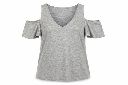 Womens UK Size L Oasis Grey Basic T-Shirt