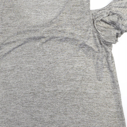 Womens UK Size L Oasis Grey Basic T-Shirt