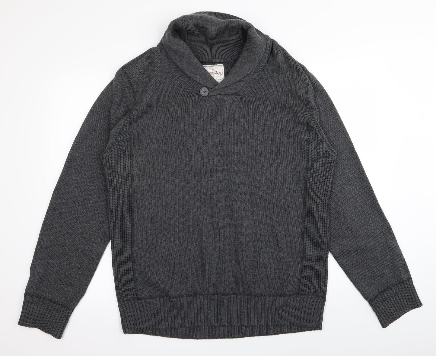 TU Mens Grey   Pullover Jumper Size L