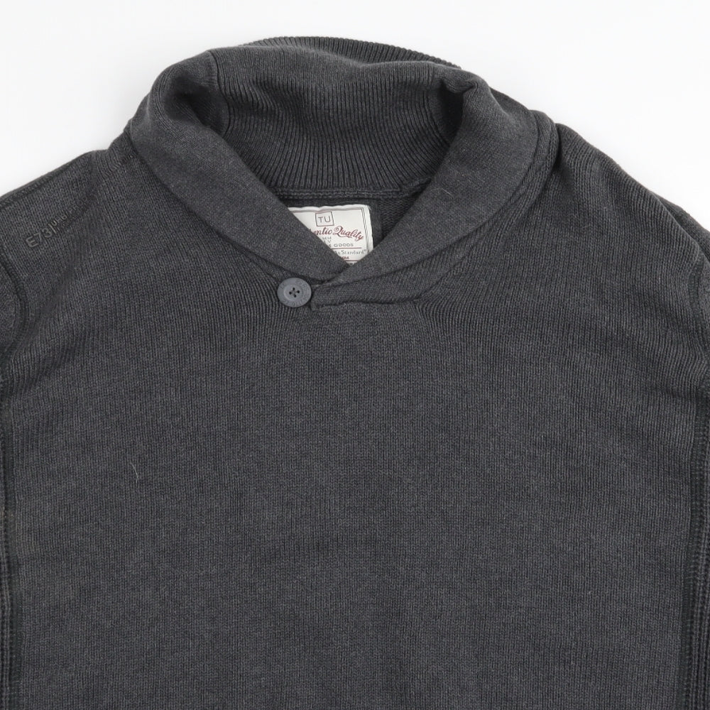 TU Mens Grey   Pullover Jumper Size L