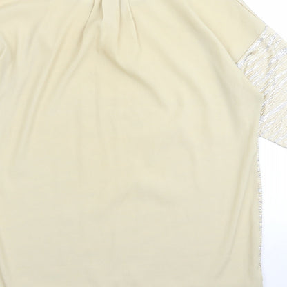 Womens UK Size S Oasis Gold Basic T-Shirt