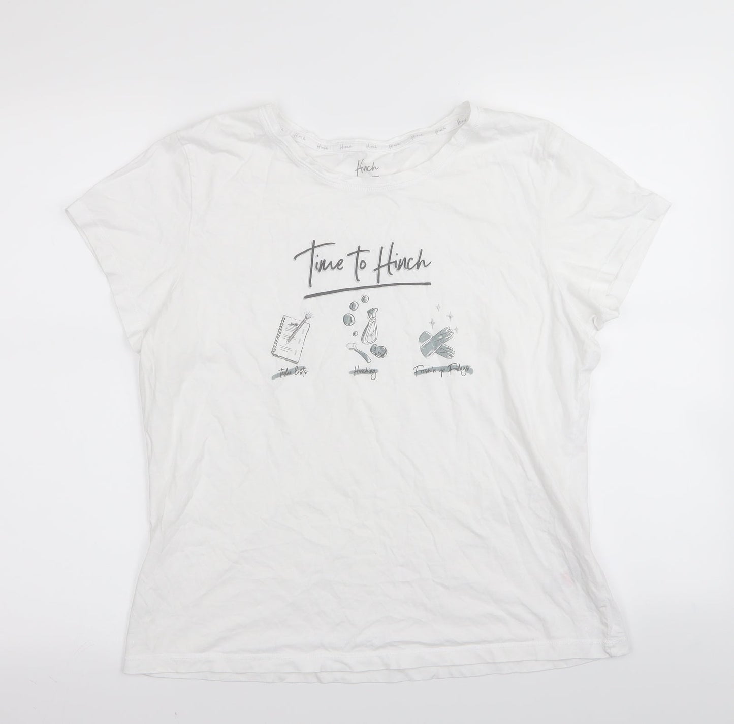 F&F Womens White   Basic T-Shirt Size M
