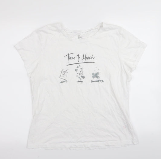 F&F Womens White   Basic T-Shirt Size M