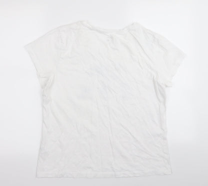 F&F Womens White   Basic T-Shirt Size M