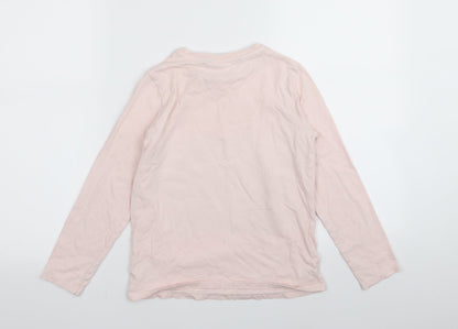 Asda George Girls Pink Solid  Top Pyjama Top Size 9-10 Years