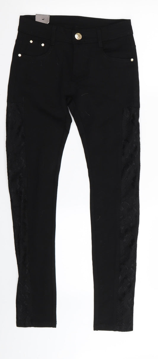 Womens UK Size 8 Preworn  Jegging Black Leggings