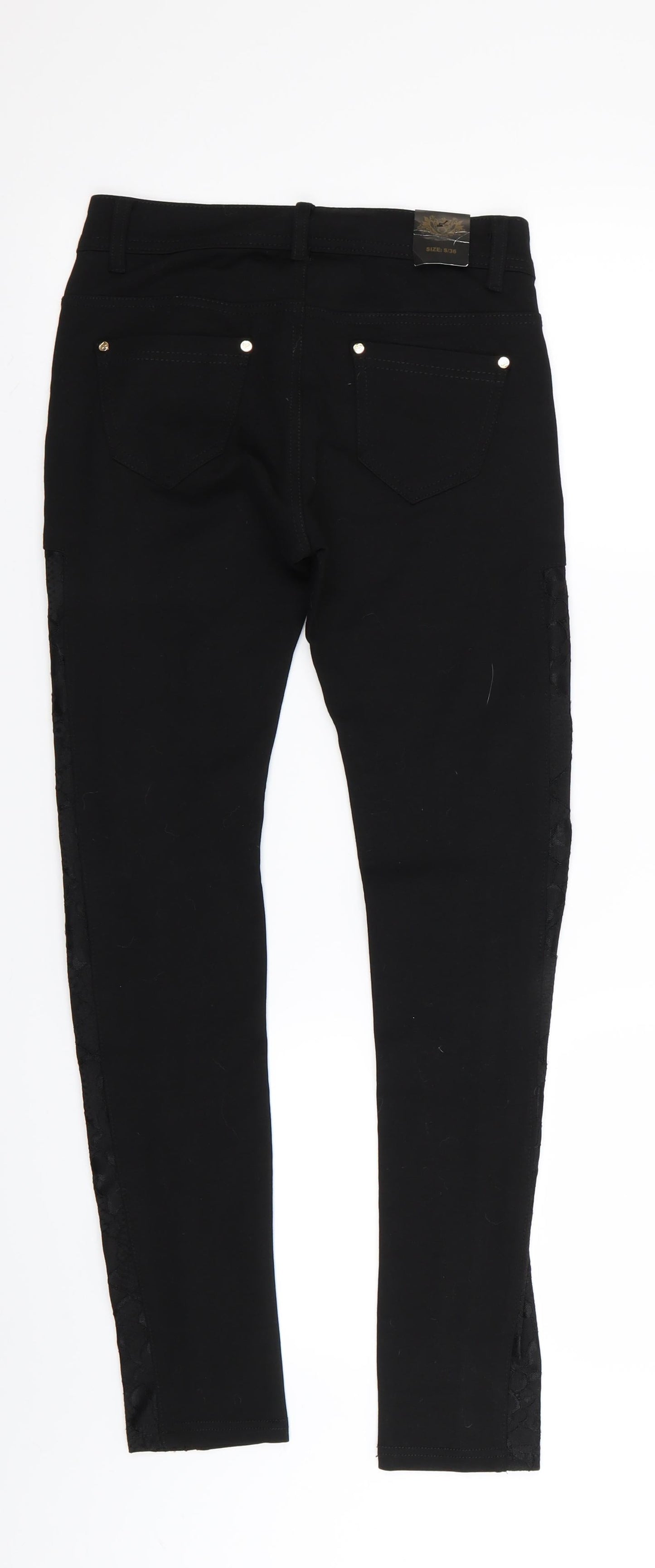 Womens UK Size 8 Preworn  Jegging Black Leggings