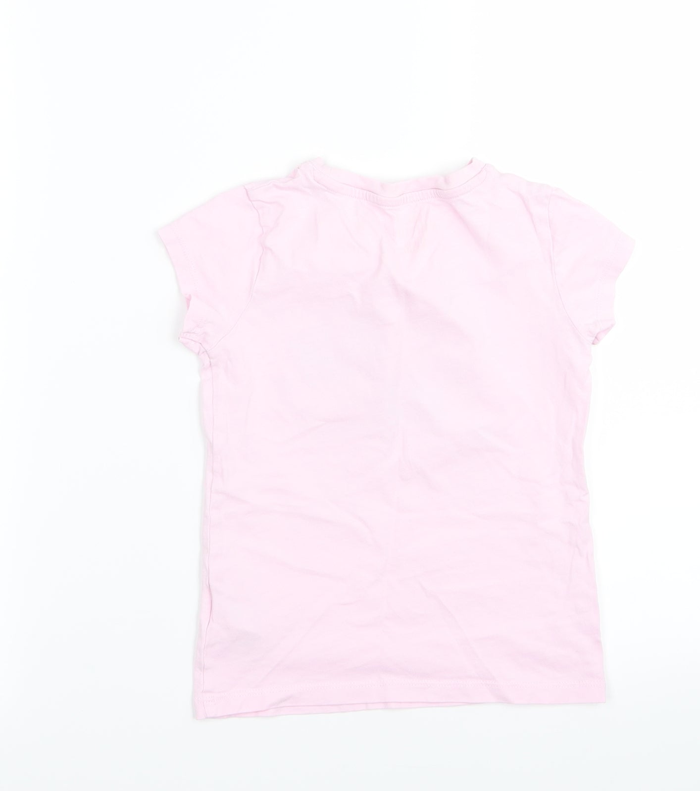 F&F Girls Pink Solid  Top Pyjama Top Size 5-6 Years