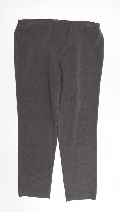pinns Womens Grey   Trousers  Size 12 L28 in