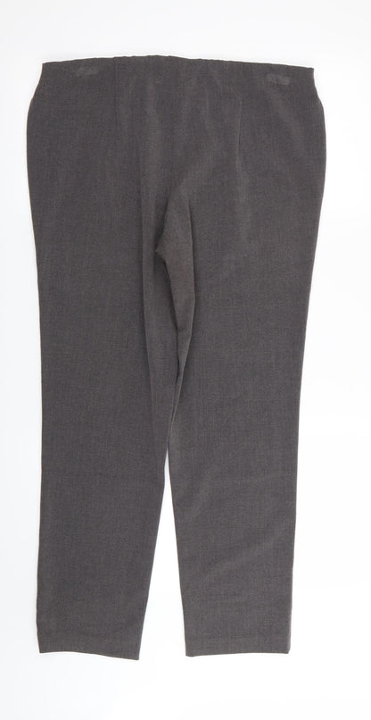 pinns Womens Grey   Trousers  Size 12 L28 in