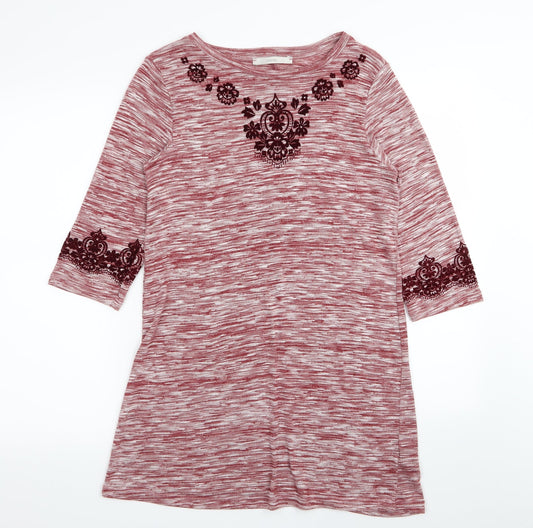 Asda George Womens Red   T-Shirt Dress  Size 10