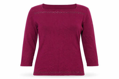 Womens UK Size 10 NEXT Purple Basic T-Shirt