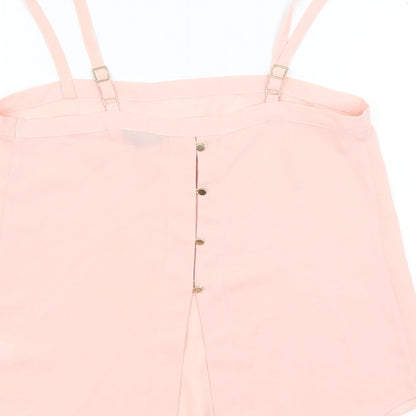 Womens UK Size 8 River Island Pink Basic Blouse