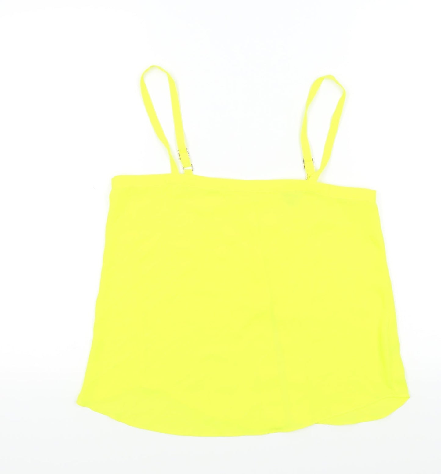 Womens UK Size 8 River Island Yellow Basic T-Shirt